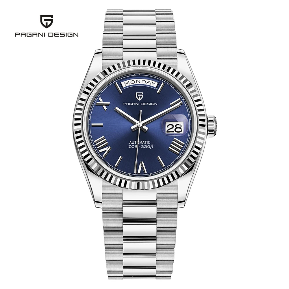 DD36 Mens Watches Rose Gold Luxury Automatic Watch for Men Mechanical Wristwatch AR Sapphire Waterproof Clock Gift